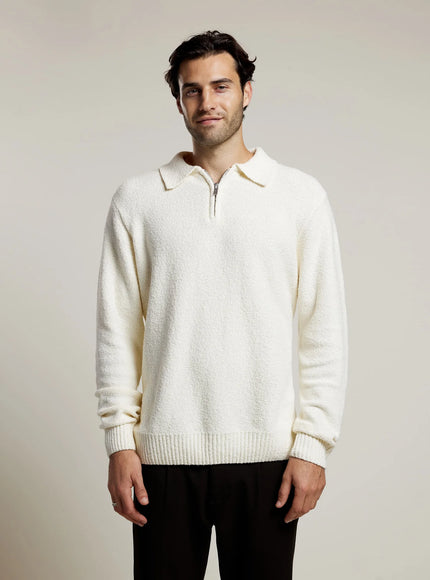 Aeden Aeden Sweater Polo Raider FW25 Off White