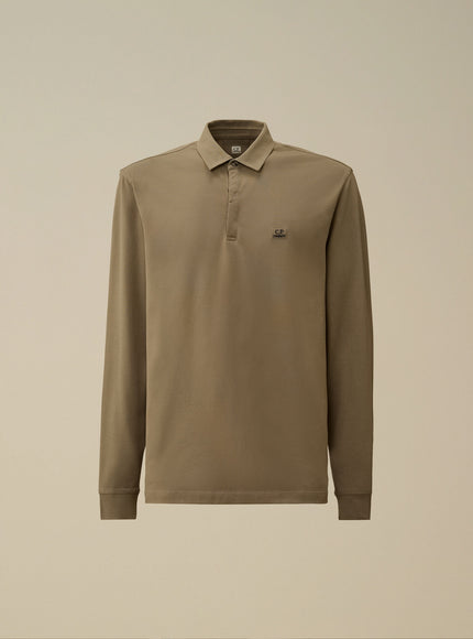 CP Company CP Company Polo Longsleeve Stretch Piquet FW25 Fallen Rock