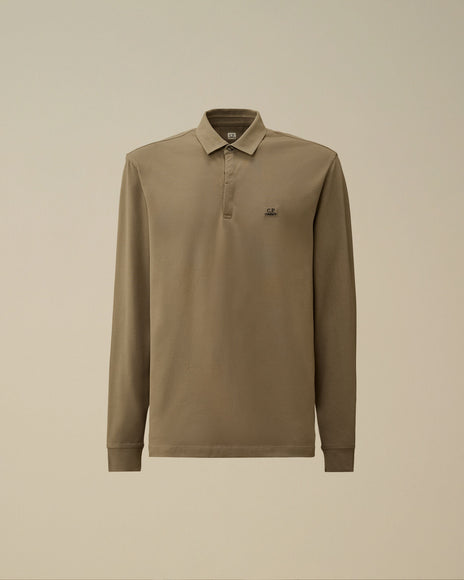 CP Company CP Company Polo Longsleeve Stretch Piquet FW25 Fallen Rock