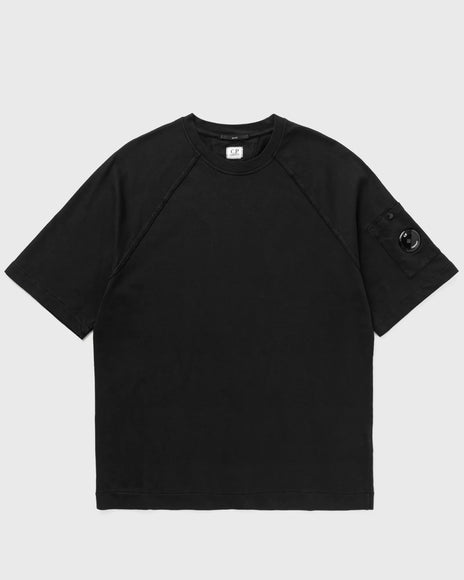 CP Company CP Company Short Sleeve Sweatshirt Light Fleece SS26 Black