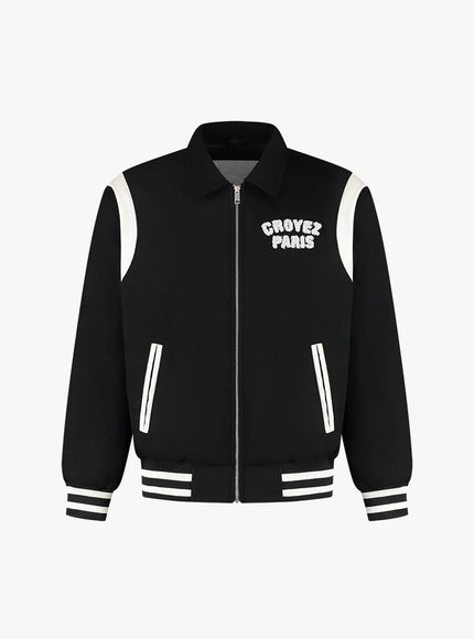 Croyez Croyez Jacket Varsity Paris FW25 Black