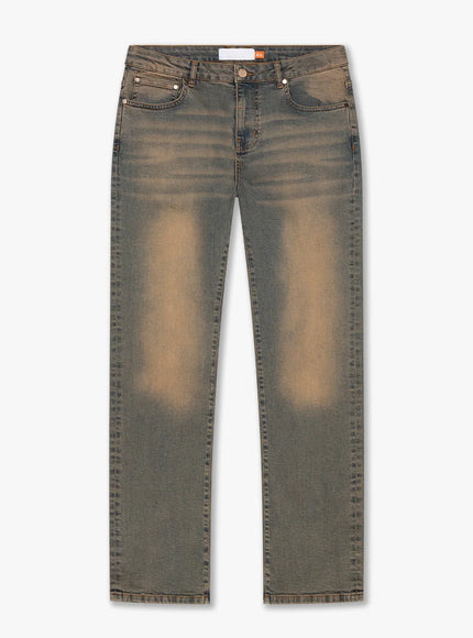 Croyez Croyez Jeans Straight Leg Sand Washed Denim FW25 Light Blue