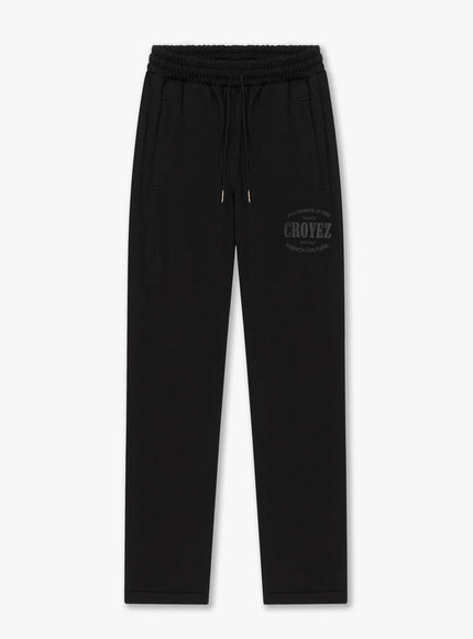Croyez Croyez Sweatpants Straight Leg Stamp FW25 Black