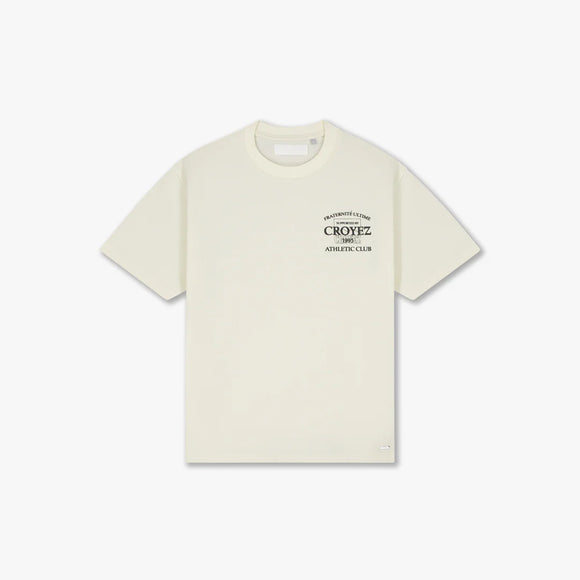 Croyez Croyez T-Shirt Overlay Fraternite SS26 Off-White
