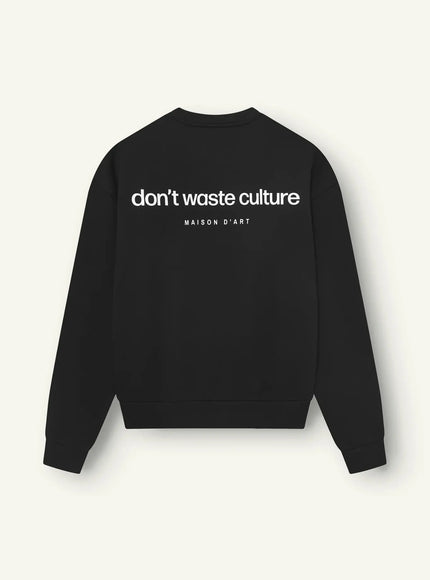 Don't Waste Culture Don't Waste Culture Sweater Matt NOOS Black