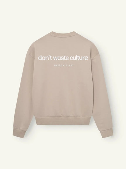 Don't Waste Culture Don't Waste Culture Sweater Matt NOOS Taupe