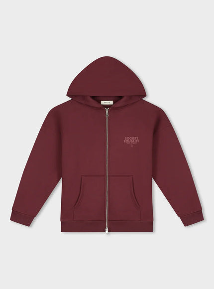 Equalite Equalite Full Zip Hoodie Societe 2.0 FW25 Burgundy