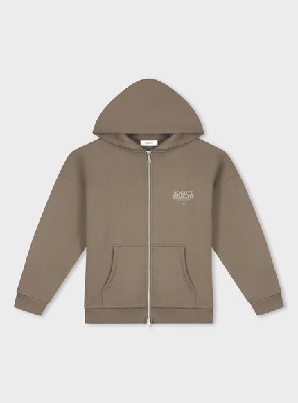 Equalite Equalite Full Zip Hoodie Societe 2.0 FW25 Taupe