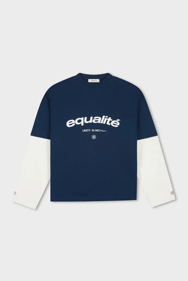Equalite Equalite Longsleeve Double Layer Celeste FW26 Navy