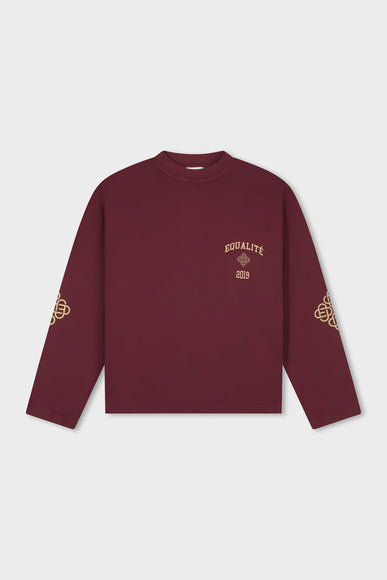 Equalite Equalite Longsleeve Oversized Isa FW26 Washed Burgundy