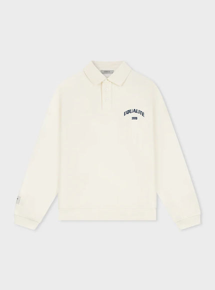 Equalite Equalite Polo Sweater Varsity FW25 Off White / Navy