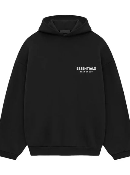 Essentials Fear Of God Essentials Fear Of God Hoodie Fleece FW25 Black/White