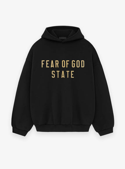 Essentials Fear Of God Essentials Fear Of God Hoodie FW25 State Black