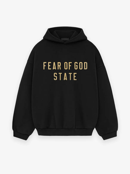 Essentials Fear Of God Essentials Fear Of God Hoodie FW25 State Black