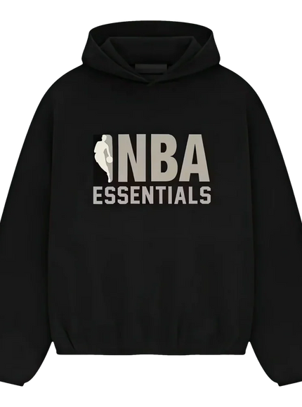 Essentials Fear Of God Essentials Fear Of God Hoodie NBA FW25 Black/Grey