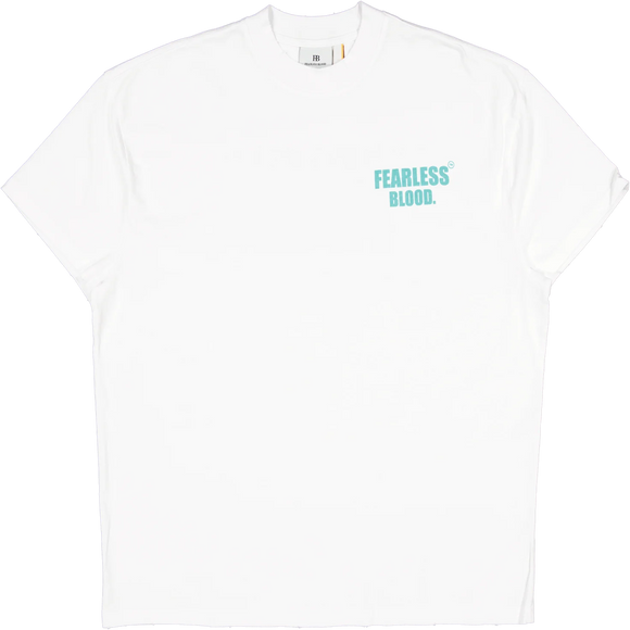 Fearless Blood Fearless Blood T-Shirt Leader Club SS25 White/Fearless Turquoise