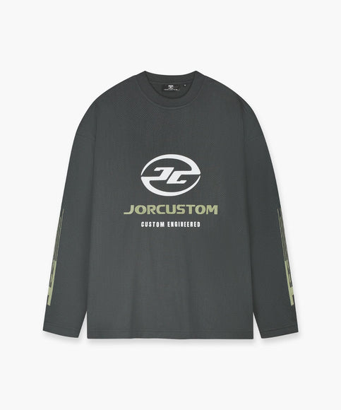 Jorcustom Jorcustom Longsleeve Engineered Mesh SS26 Anthracite