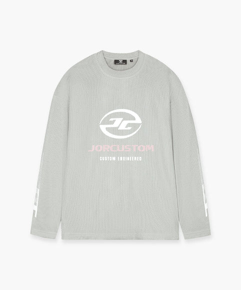 Jorcustom Jorcustom Longsleeve Engineered Mesh SS26 Light Grey