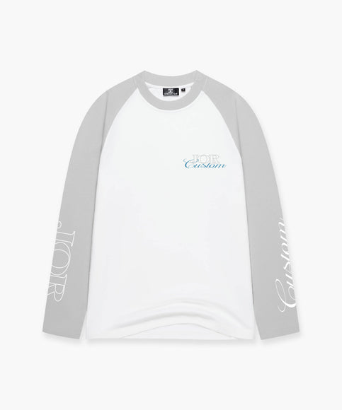 Jorcustom Jorcustom Longsleeve Raglan FW26 White/Light Grey