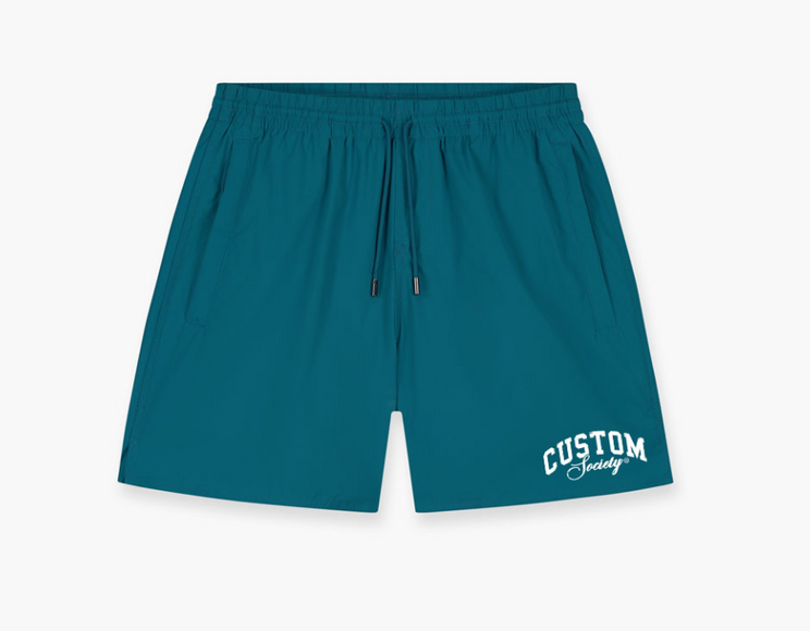 Jorcustom Jorcustom Swimshort Custom Society SS26 Teal