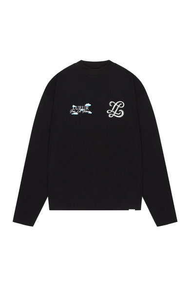 Lueur Lueur Longsleeve Cloud Monogram FW25 Black