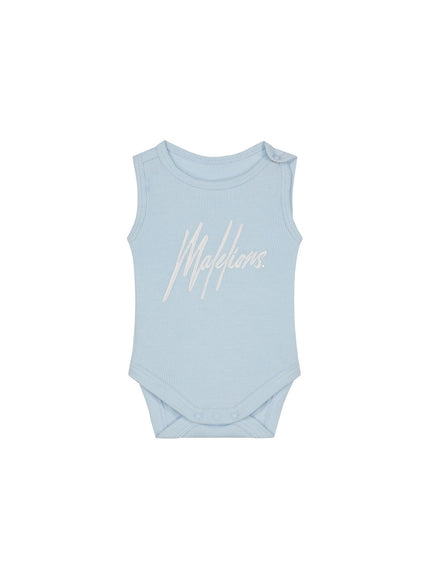 Malelions Malelions Junior Baby Bodysuit Light Blue