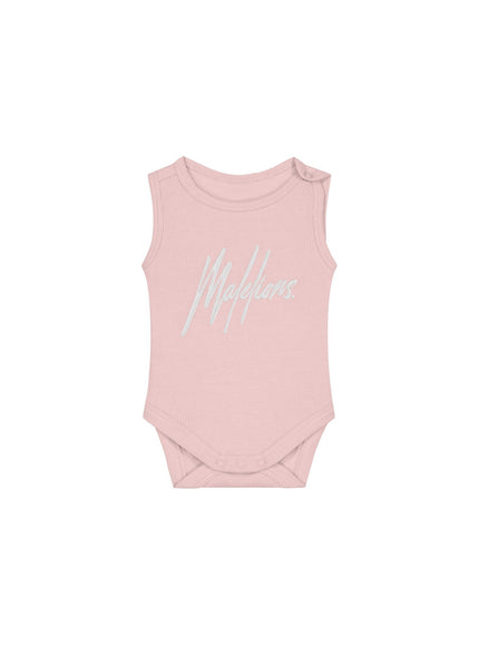 Malelions Malelions Junior Baby Bodysuit Light Pink
