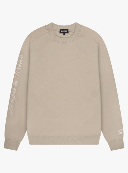 Quotrell Quotrell Crewneck Command FW25 Greige