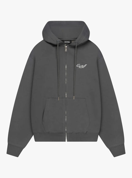 Quotrell Quotrell Zip Hoodie Creators FW25 Anthracite/White