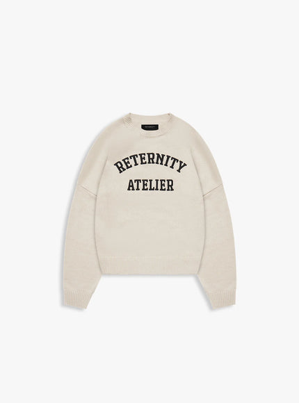 Reternity Reternity Sweater Evenie Logo Knit FW25 Cream