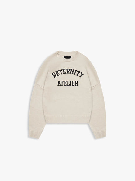 Reternity Reternity Sweater Evenie Logo Knit FW25 Cream