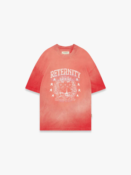 Reternity Reternity T-Shirt University SS25 Heavy Bleached Red