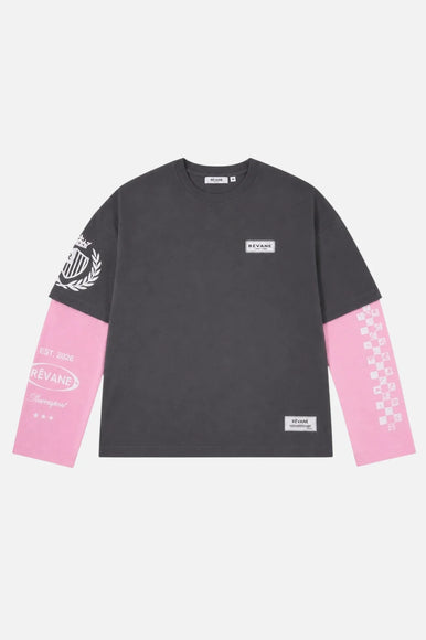 RÊVANE RÊVANE Longsleeve Racing Division Grey/Pink