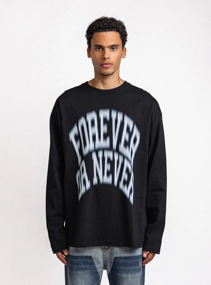 Rheborn Rheborn Longsleeve Forever Or Never FW25 Black