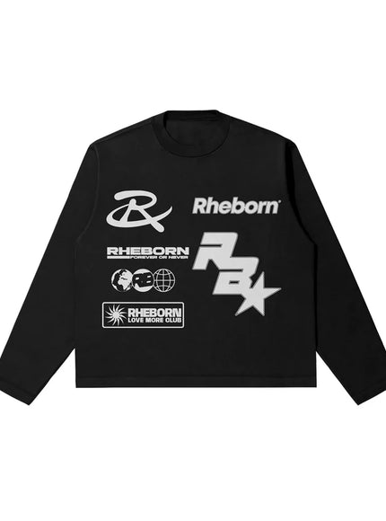 Rheborn Rheborn Longsleeve Multi Logo FW25 Black