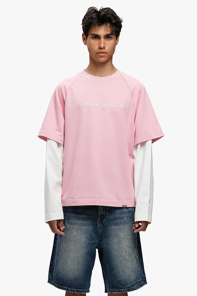 Rivero Rivero Double Layered T-Shirt Daydream Believer SS25 Pink