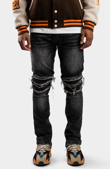 Rivero Rivero Jeans Zip Denim SS24 Black