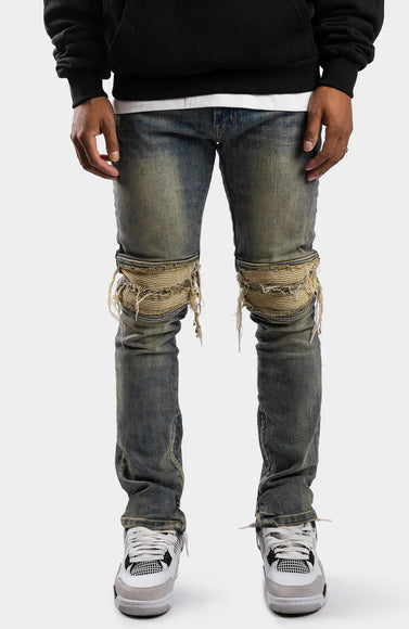 Rivero Rivero Jeans Zip Denim SS24 Blue/Beige