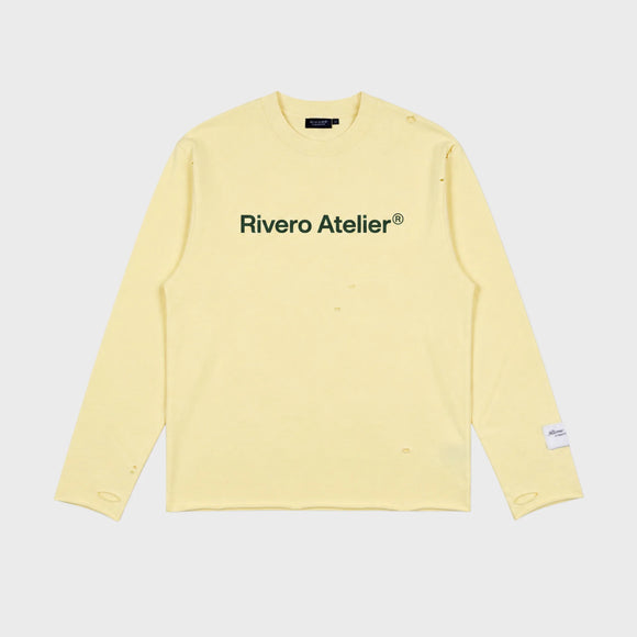 Rivero Rivero Longsleeve Atelier Distressed SS26 Soft Yellow