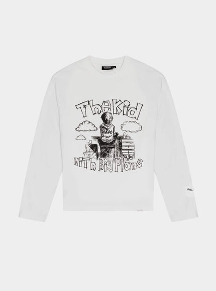 Rivero Rivero Longsleeve Big Plans Graffiti FW25 White