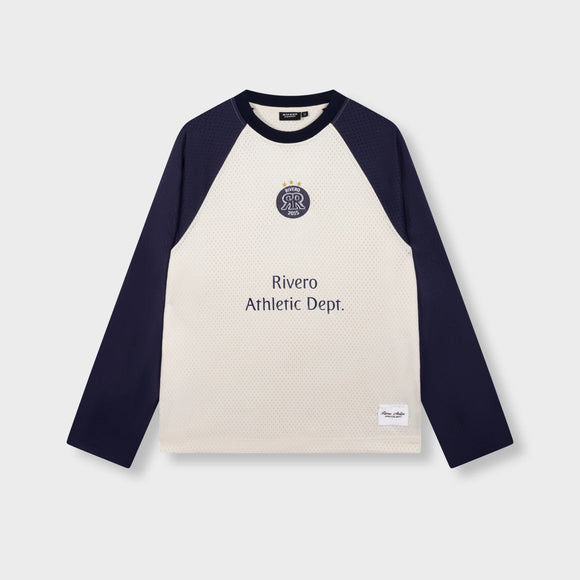 Rivero Rivero Longsleeve Jersey Contrast Mesh SS26 Navy/White