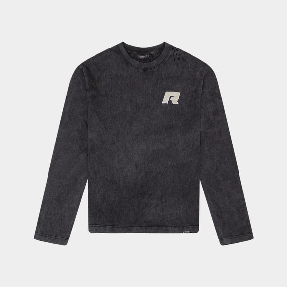 Rivero Rivero Longsleeve Signature Taped FW25 Washed Black