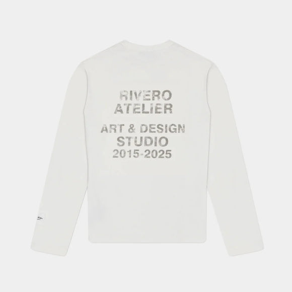 Rivero Rivero Longsleeve Waffle Art & Design FW25 White