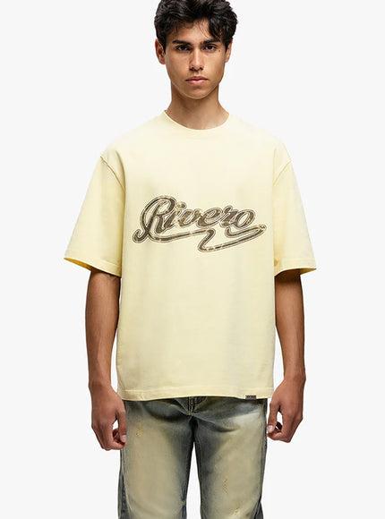 Rivero Rivero T-Shirt Script SS25 Soleil