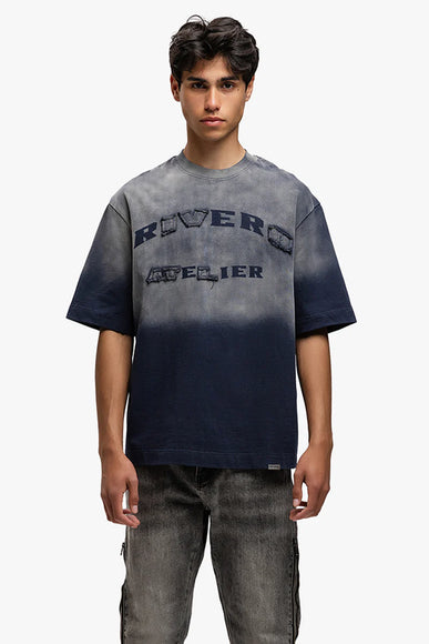 Rivero Rivero T-Shirt Statement SS25 Washed Midnight