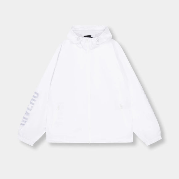 Rivero Rivero Windbreaker Overlay Nylon SS26 White