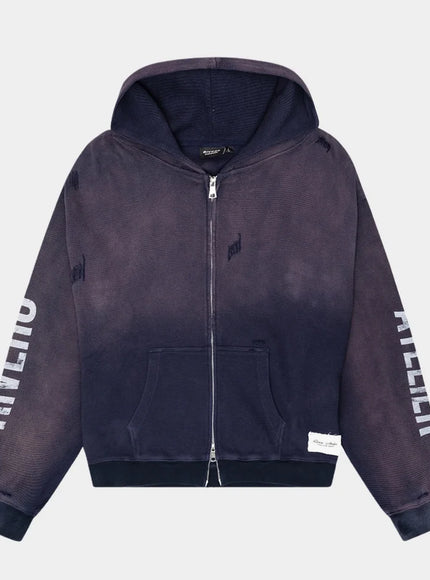 Rivero Rivero Zip Hoodie Waffle INTL. FW25 Navy