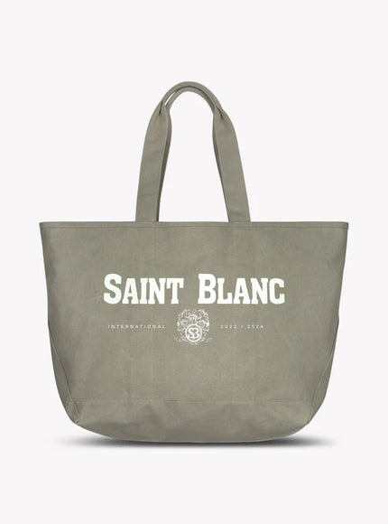 Saint Blanc Saint Blanc Tote Bag Multi Logo FW25 Taupe