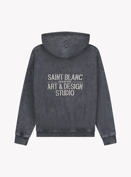 Saint Blanc Saint Blanc Zip Hoodie Studio FW25 Blue Graphite