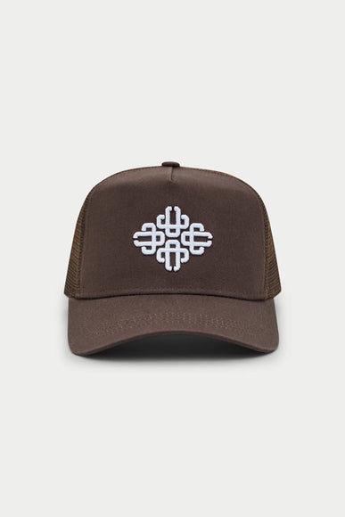 The Couture Club The Couture Club Mesh Cap Emboidered Emblem FW26 Brown
